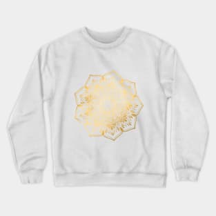 Golden Mandala Meditation Henna Inspired Buddhism Radiate Positivity Radiate Flower Geometric Design Indian Morrocan Yoga tshirt wall art phone case Crewneck Sweatshirt